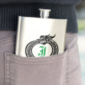 名前をカスタムするアンドモノグラムケルトスタイルオロボロスF フラスク (インサイチュ)