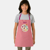 名前をカスタムするアートクラスのスクールアーティストエプロン エプロン (インサイチュ)