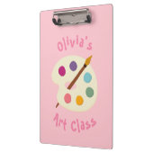 名前をカスタムするアートクラススクールアーティストクリエイティブ クリップボード (左)