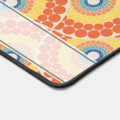 名前をカスタムするアールデコエーゲアンサマーラジアントマンダラ デスクマット (コーナー)