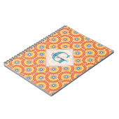 名前をカスタムするアールデコエーゲアンサマーラジアントマンダラ ノートブック (左側)