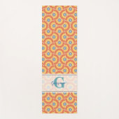 名前をカスタムするアールデコエーゲアンサマーラジアントマンダラ ヨガマット (正面)