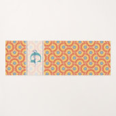 名前をカスタムするアールデコエーゲアンサマーラジアントマンダラ ヨガマット (正面(横))