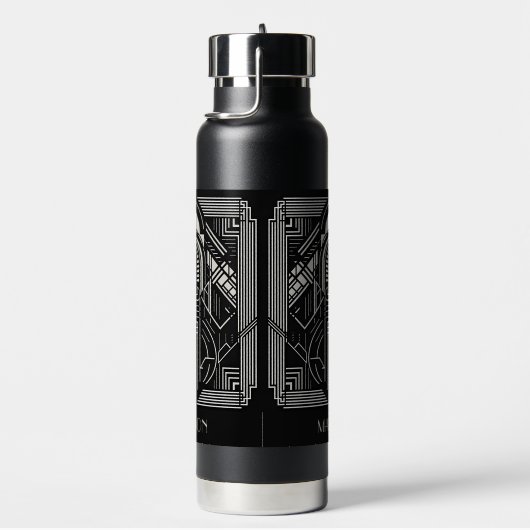 名前をカスタムするアールデコ ウォーターボトル (右面)