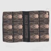 名前をカスタムするアールデコ ゴルフタオル (横)