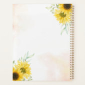 名前をカスタムするイエローサンフラワー2023プランナー プランナー手帳 (裏面)