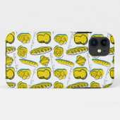 名前をカスタムするイエローベーカリーパターン Case-Mate iPhoneケース (裏面(横))