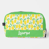 名前をカスタムするイエローレモンの果柄 ドップキット (正面)