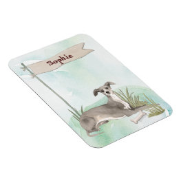 名前をカスタムするイタリアングレイハウンドペット マグネット