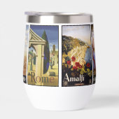 名前をカスタムするイタリアヴィンテージトラベルコラージュ (右面)