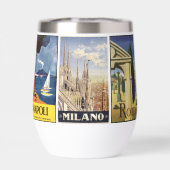 名前をカスタムするイタリアヴィンテージトラベルコラージュ (背面)