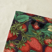 名前をカスタムするイチゴ模様 ビーチタオル (インサイチュ)