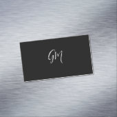 名前をカスタムするイニシャルパーソナライズされた2文字 マグネット名刺 (インサイチュ)