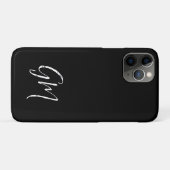 名前をカスタムするイニシャルパーソナライズされた2文字 Case-Mate iPhoneケース (裏面(横))