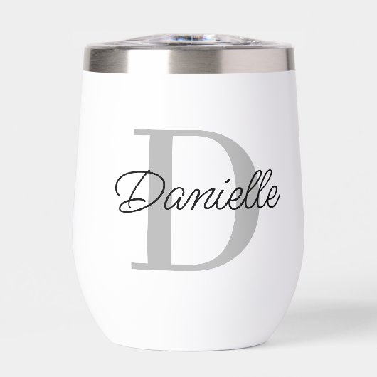 名前をカスタムするイニシャルモノグラムミニマモダンリスト (正面)