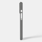 名前をカスタムするイニシャル無地のカラーグレー Case-Mate iPhoneケース (裏面 / 左)