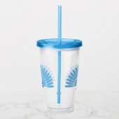 名前をカスタムするイブナルアイサマーバケーションブルー アクリルタンブラー (右)