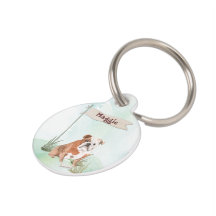 名前をカスタムするイングリッシュブルドッグペットドッグ