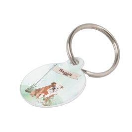 名前をカスタムするイングリッシュブルドッグペットドッグ ペット　ネームタグ