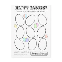 名前をカスタムするイースターエッグカラーリングカー子供へド