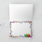 名前をカスタムするイースターグリーティングカワイドッグズエステティック カード (内部)