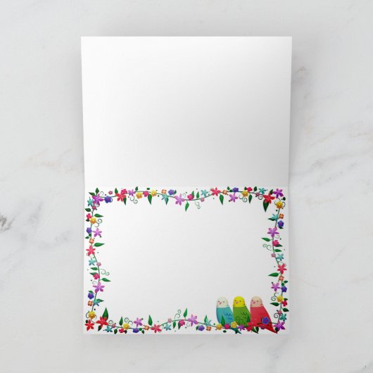 名前をカスタムするイースターグリーティングカワイドッグズエステティック カード (内部)