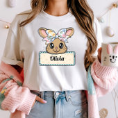 名前をカスタムするイースターバニーコケット Tシャツ