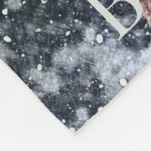 名前をカスタムするウィンタースノーディア フリースブランケット (角)