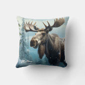 名前をカスタムするウィンタームース クッション (裏面)