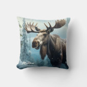 名前をカスタムするウィンタームース クッション (正面)