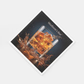 名前をカスタムするウイスキー スタンダードランチョンナプキン (角)