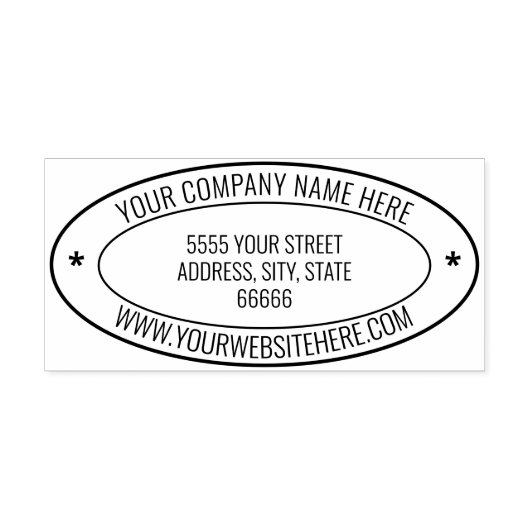 名前をカスタムするウェブサイト情報アドレス楕円ラバースタンプ ラバースタンプ (インプリント)