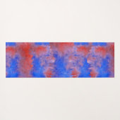 名前をカスタムするウォーターカラーマンダラエクササイズヨガマット ヨガマット (裏面(横))