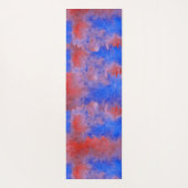 名前をカスタムするウォーターカラーマンダラエクササイズヨガマット ヨガマット (裏面)