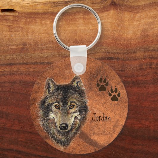 名前をカスタムするウパーソナライズされたルフ&トラックキーチェーン キーホルダー (裏面)