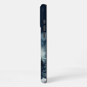 名前をカスタムするウルフウルフズハウリングアットザムーン iPhoneケース (左側面)