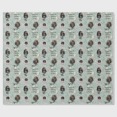 名前をカスタムするエイジフォトマーメイド誕生日 ラッピングペーパー (フラット)