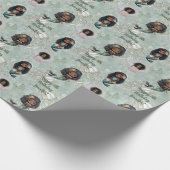 名前をカスタムするエイジフォトマーメイド誕生日 ラッピングペーパー (角)