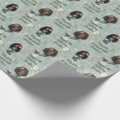 名前をカスタムするエイジ気持ちマーメイド誕生日 ラッピングペーパー (角)