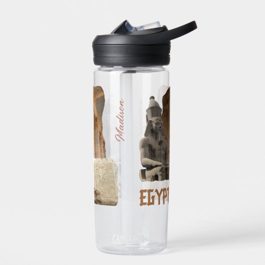 名前をカスタムするエジプト写真集 ウォーターボトル (左面)