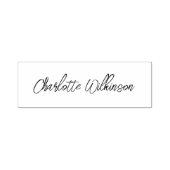 名前をカスタムするエレガントの署名 セルフインキングスタンプ (デザイン)