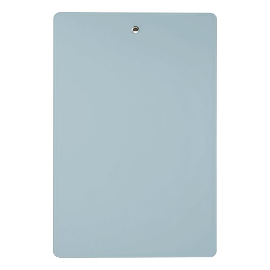 名前をカスタムするエレガントパステルブルー ミニクリップボード (裏面)
