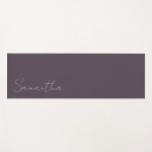 名前をカスタムするエレガントパープルトープ ヨガマット (正面(横))