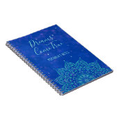 名前をカスタムするエレガントマンダラやる気を起こさせることわざ ノートブック (右側)