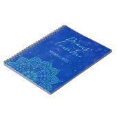 名前をカスタムするエレガントマンダラやる気を起こさせることわざ ノートブック (左側)