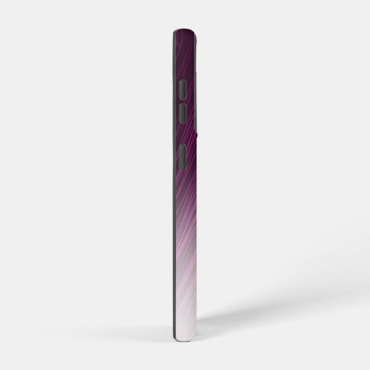 名前をカスタムするエレガントモノグラムパープルストリークグラデーションス SAMSUNG GALAXYケース (右側面)