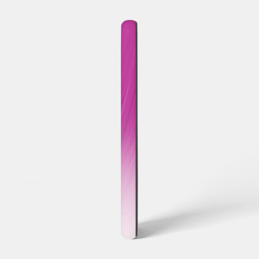 名前をカスタムするエレガントモノグラムパープルストリークグラデーションス SAMSUNG GALAXYケース (左側面)