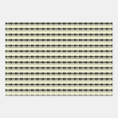 名前をカスタムするエレガント科 ラッピングペーパーシート (正面3)