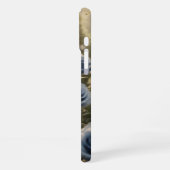 名前をカスタムするエンチャントブルーバラロマンチックフローラ iPhoneケース (左側面)