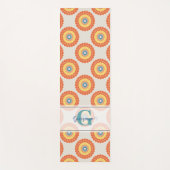 名前をカスタムするエーゲアンサマーラジアントドットマンダラ ヨガマット (正面)